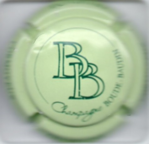 Capsule de champagne BOUDE-BAUDIN 10. vert pâle et noir 